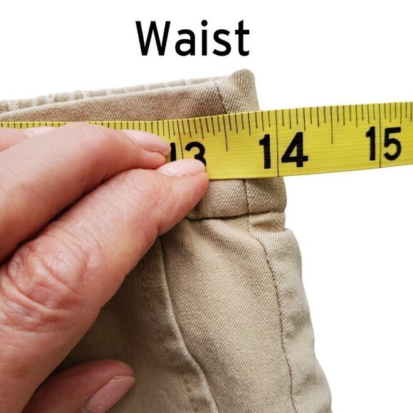 Isaac Mizrahi Live Pull On Cropped Khaki Chinos Size 6 - Picture 7 of 11